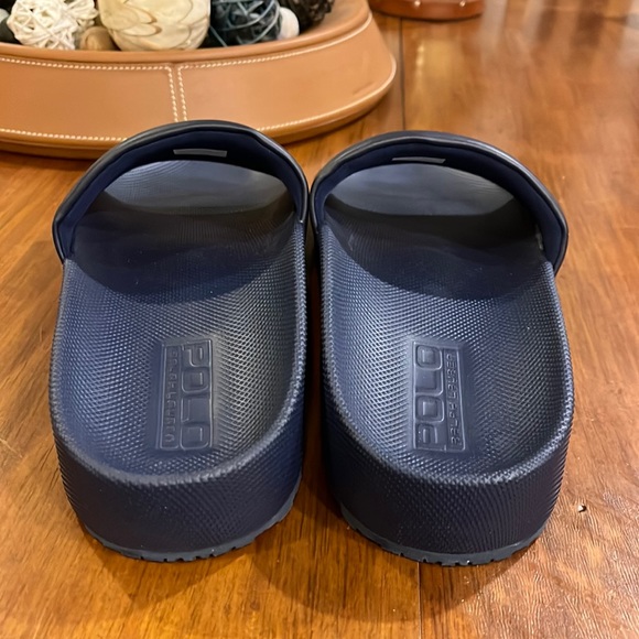 Polo Ralph Lauren Cayson Navy Blue Slides Sandals Shoes new Mens Sizes - Picture 9 of 13